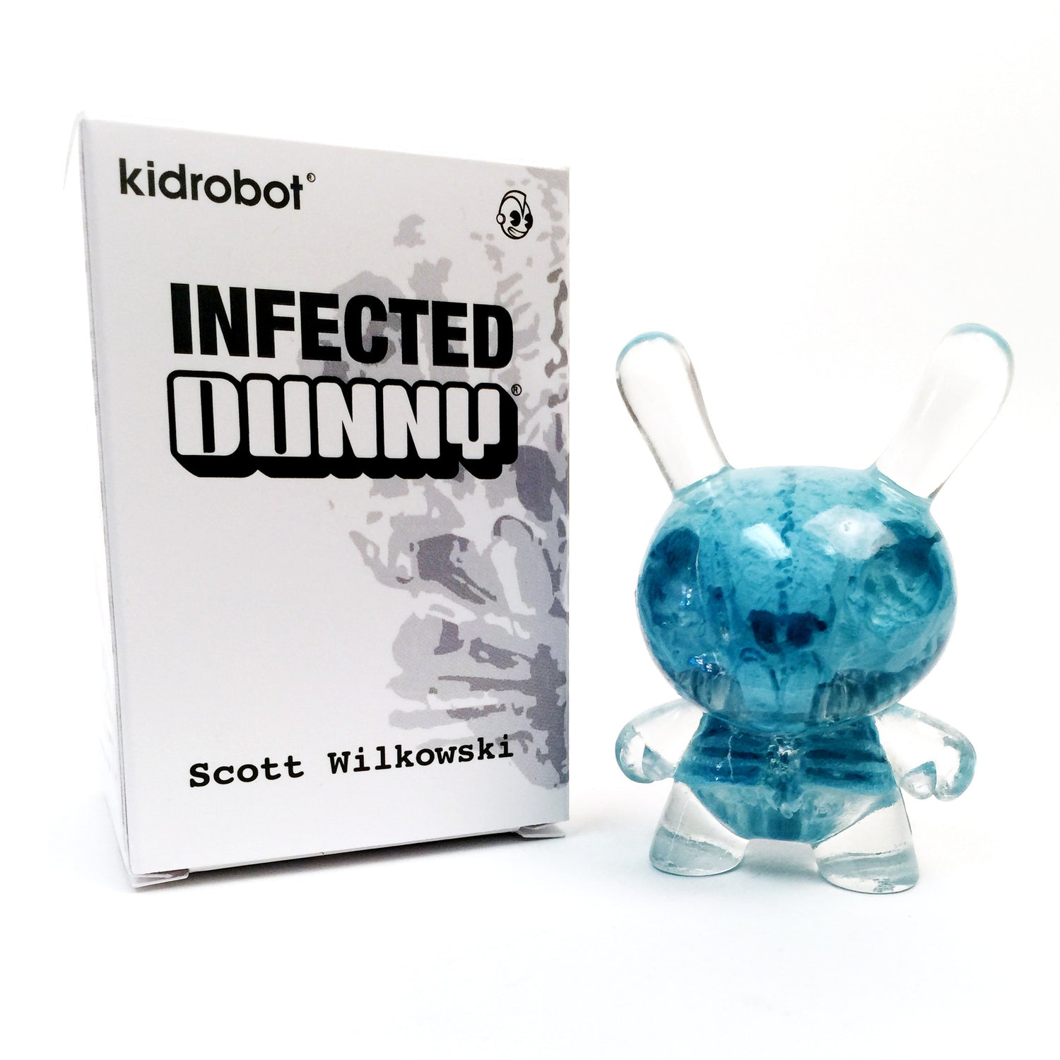 Cryogenic Blue 3" Infected Dunny by Scott Wilkowski Now Available at Kidrobot.com