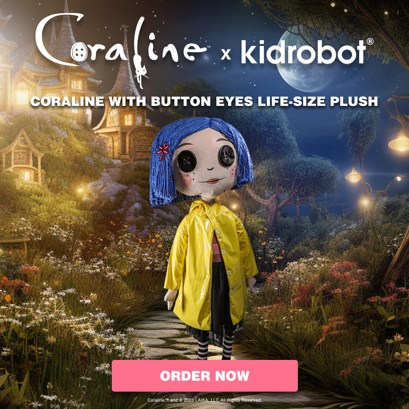 Coraline with Button Eyes Life-Size Plush Doll (PRE-ORDER)