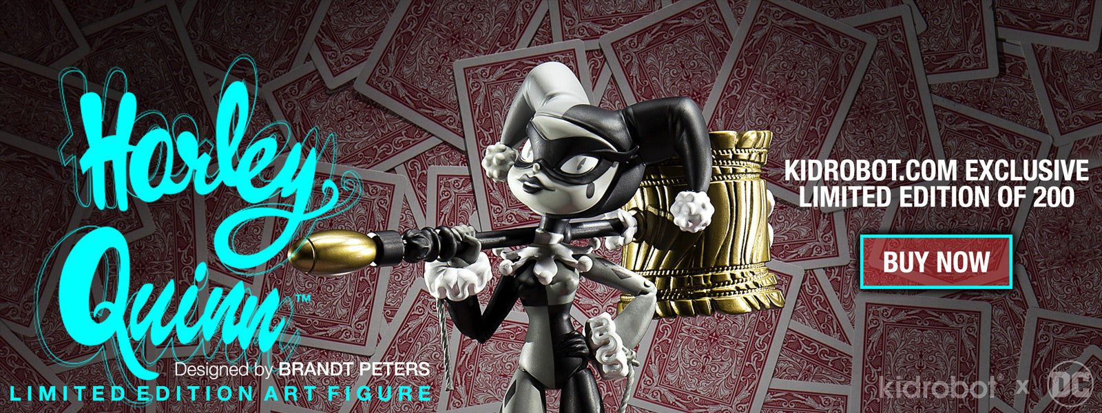 Limited Edition DC Comics Harley Quinn Art Figure by Kidrobot & Brandt Peters