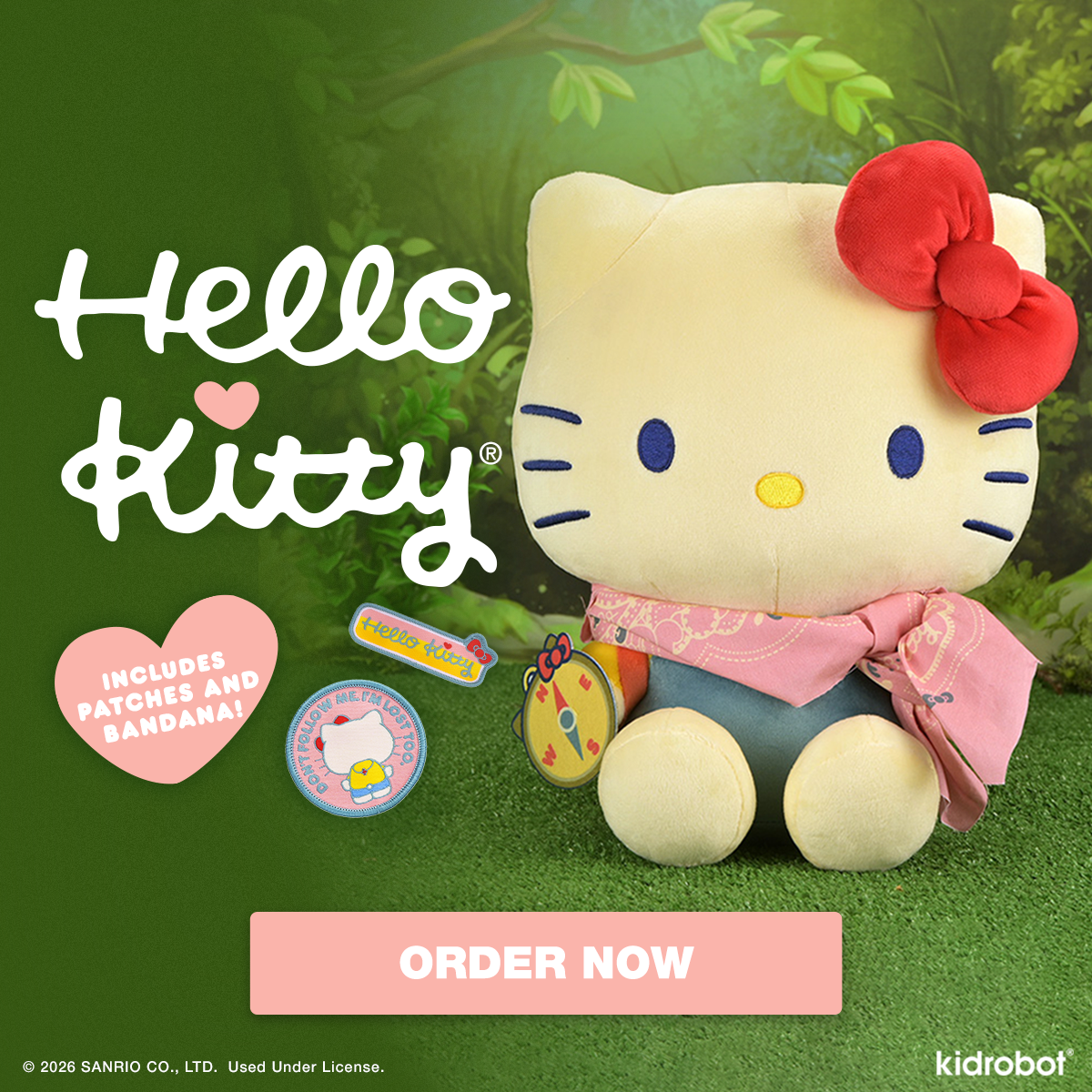 Hello Kitty® Camp Adventure Plush - Kidrobot