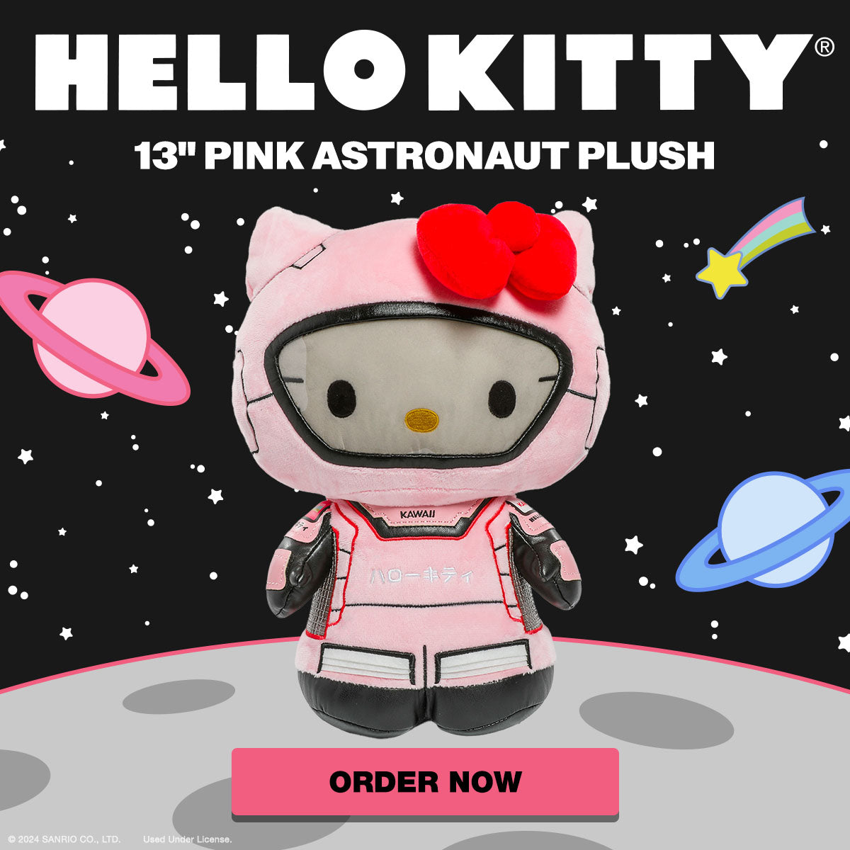 Hello Kitty® Pink Astronaut Plush Exclusive Kidrobot