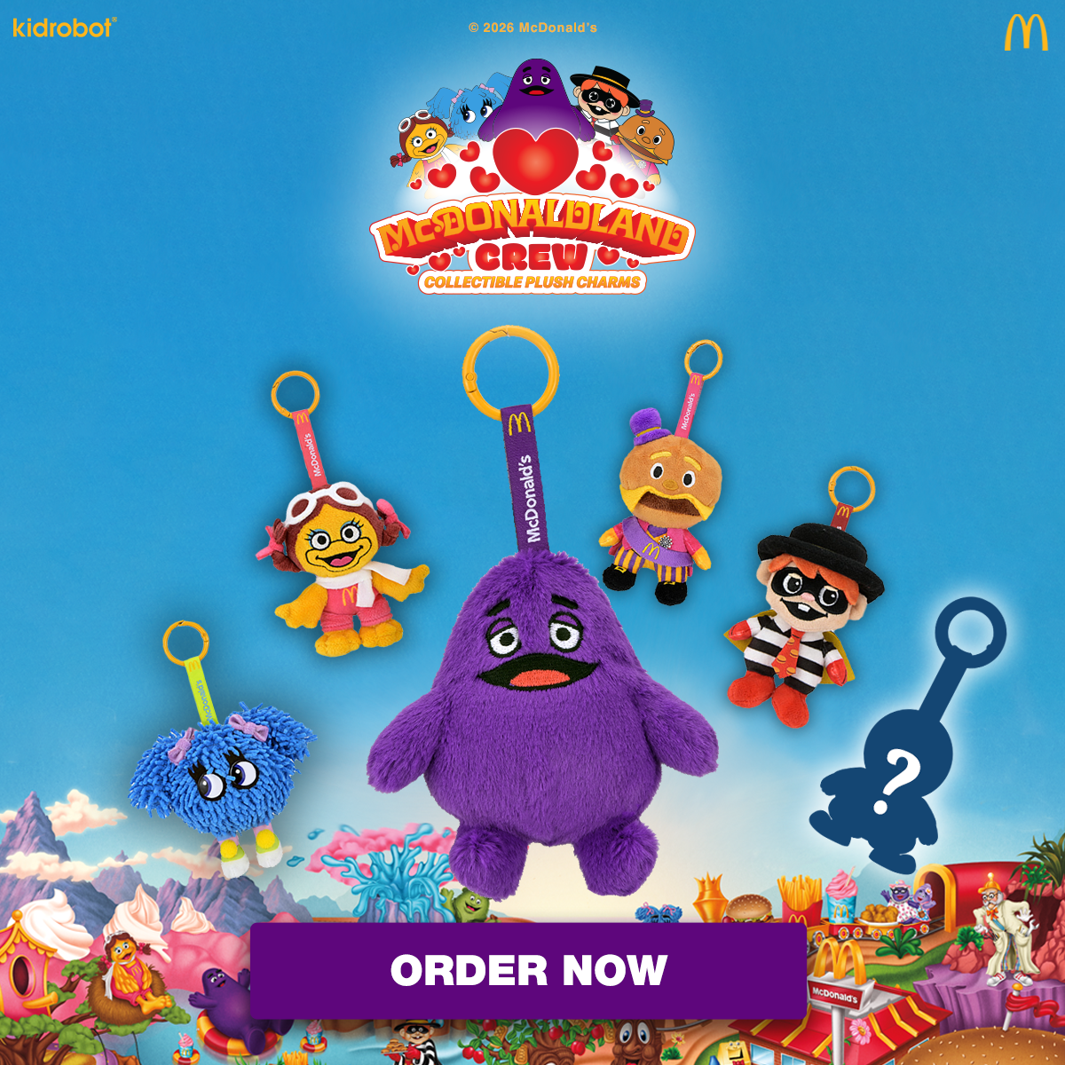 McDonald's - Collectible Plush Charms on Kidrobot.com