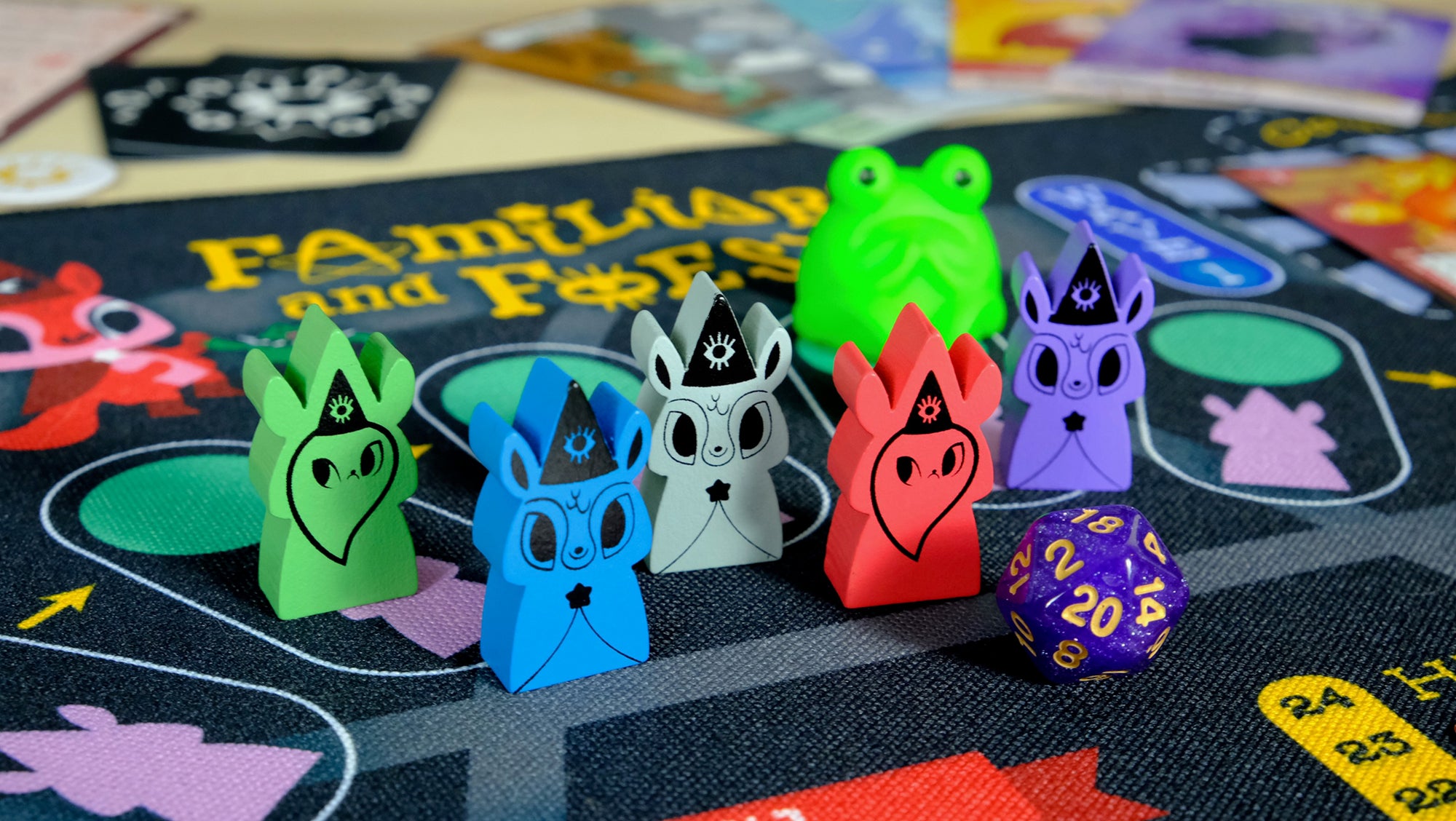 Horrible Adorables Familiars and Foes: A Spellbinding Cooperative Board Game - Game Components