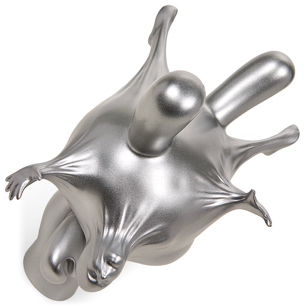Breaking Free 8-Inch Resin Dunny by WHATSHISNAME - Metallic Silver Edition - Kidrobot