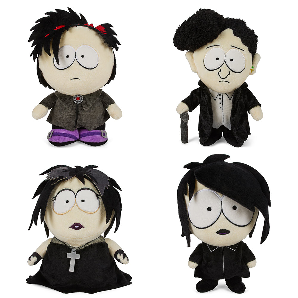 South Park Goth Kids 8" Phunny Plush 4-Pack Bundle - Kidrobot - Shop Designer Art Toys at Kidrobot.com