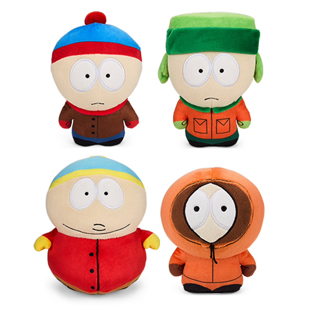 South Park Stan, Kyle, Kenny and Cartman 8" Phunny Plush Set by Kidrobot (PRE-ORDER) - Kidrobot - Shop Designer Art Toys at Kidrobot.com