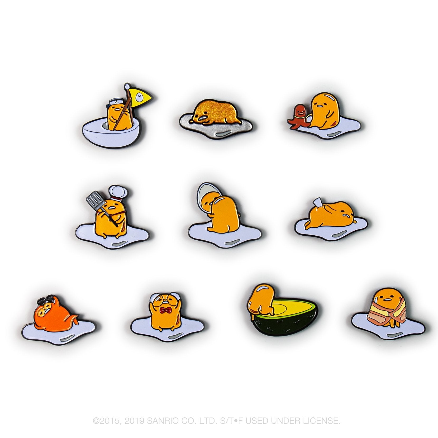 たまぴよちゃん セレクト gudetama-eggstra-lazy-enamel-