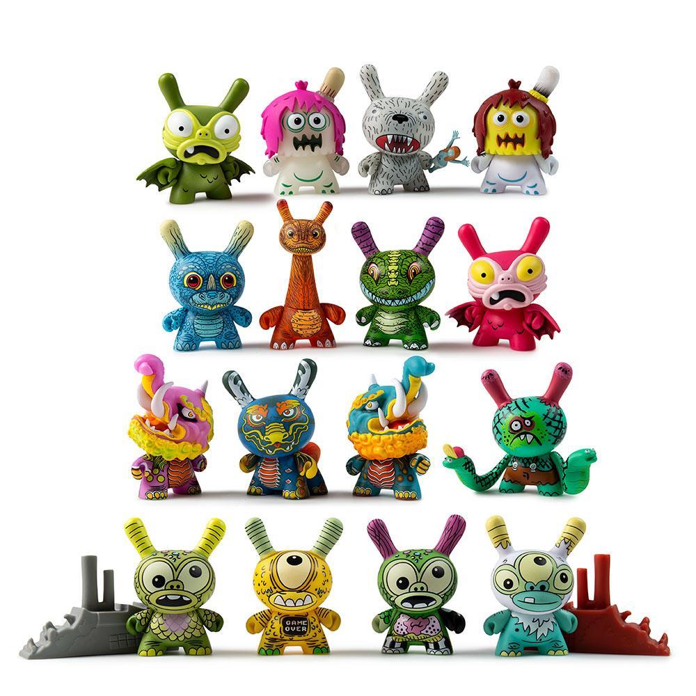 Kaiju Dunny Battle 3" Mini Figures by Kidrobot x Clutter - Kidrobot - Designer Art Toys
