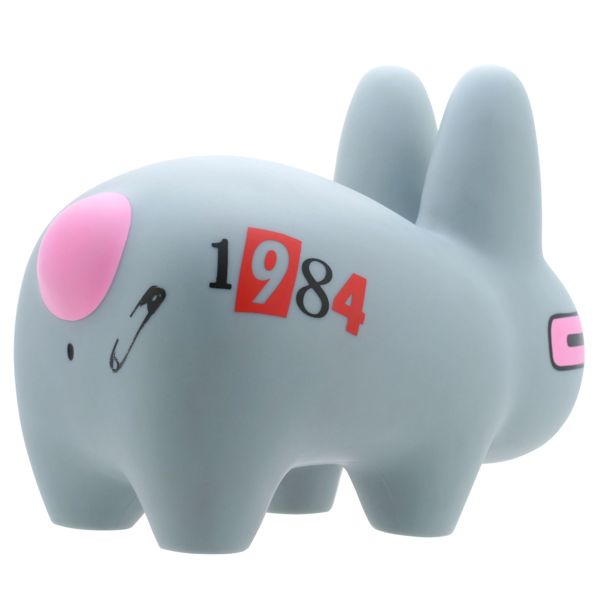 1984 Smorkin' Labbit 10-inch vinyl figure by Kidrobot, featuring a cartoonish white Labbit with a cigar in its mouth.