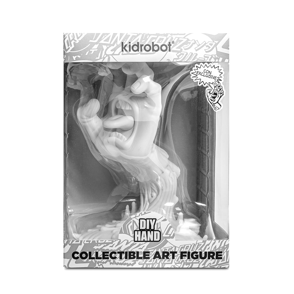 Kidrobot screaming Hand フィギュア ホワイト 2025 CON EXCLUSIVE: Santa Cruz Skateboards - 40th Anniversary