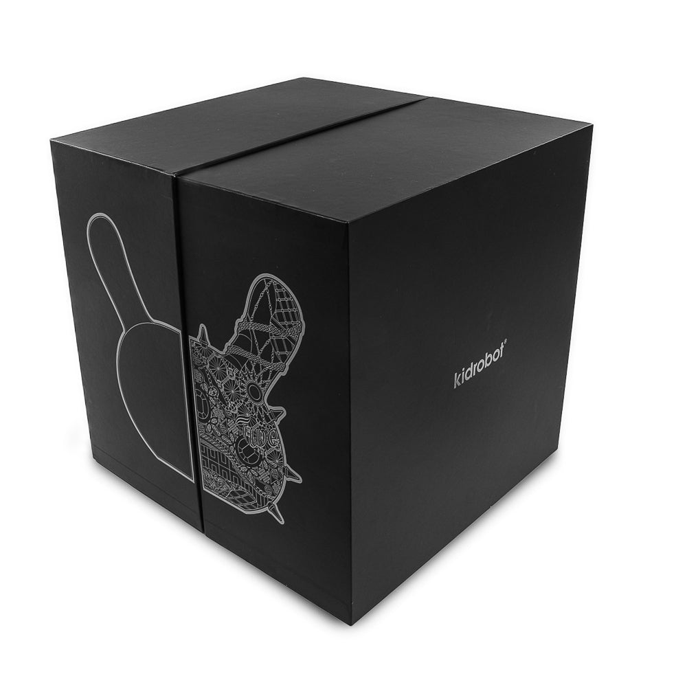 12-inch Dunny art figure "Crown Jewels" by Tristan Eaton, white and silver limited edition of 300, celebrating 20th anniversary.