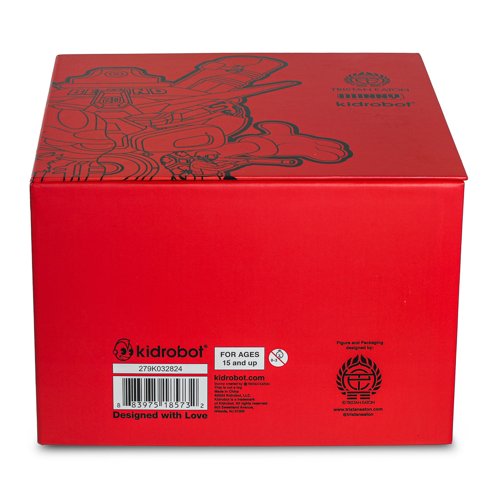 20th Anniversary Still Life Dunny art figure by Tristan Eaton, 8-inch limited edition Ketchup design, with detailed painted features.
