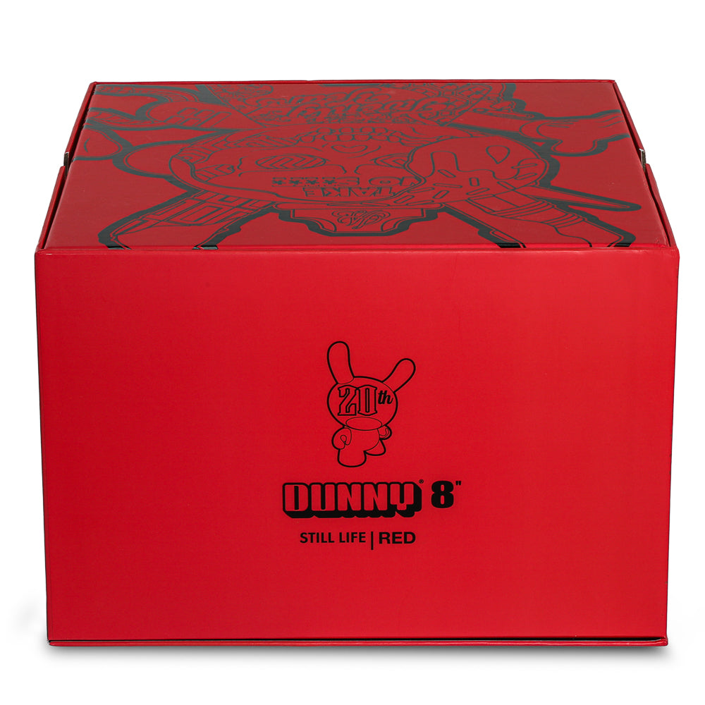20th Anniversary Still Life Dunny 8-inch art figure by Tristan Eaton, Ketchup Edition, limited to 300 pieces, featuring vibrant, detailed design.