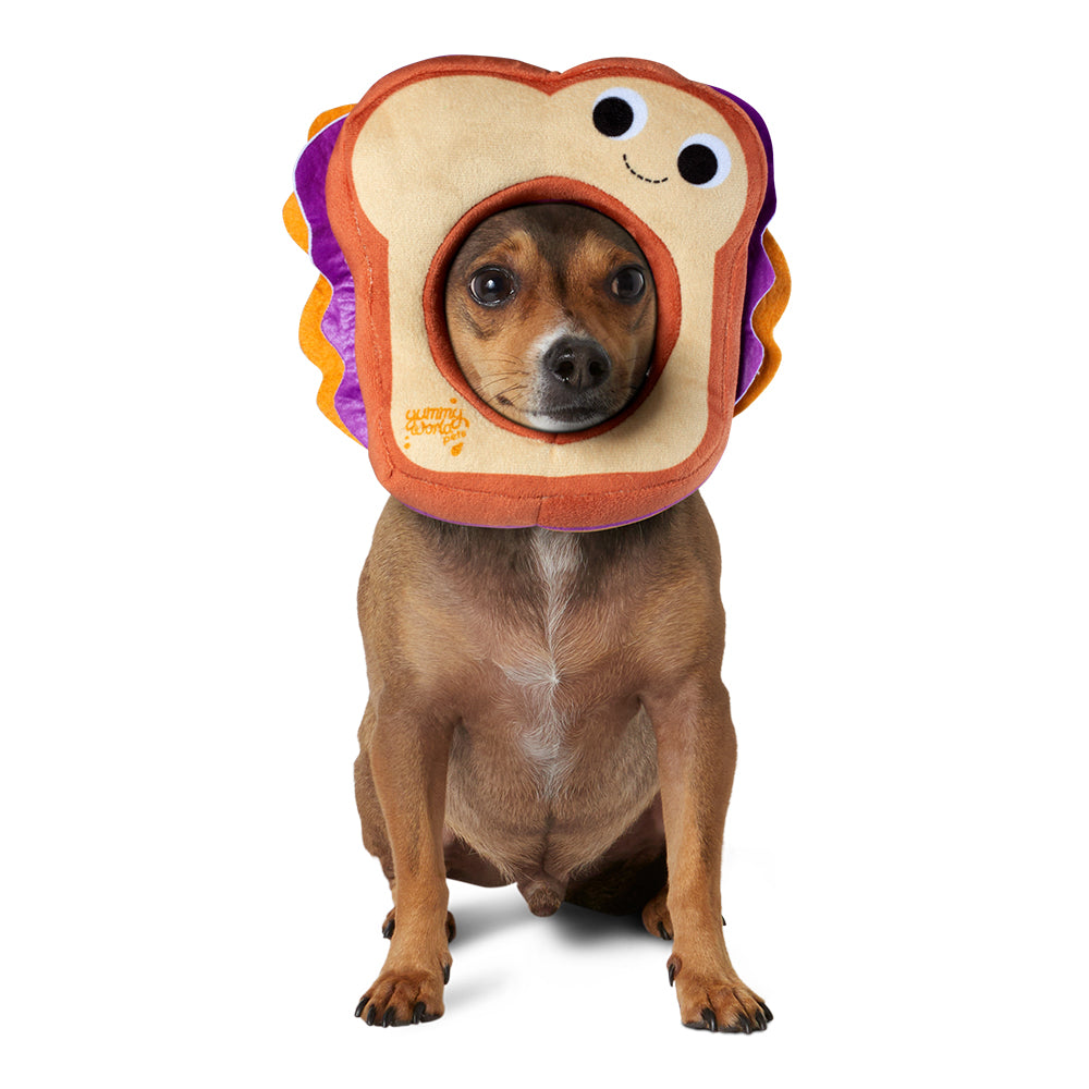 Yummy World Parker the Peanut Butter & Jelly Sandwich Pet Headpiece (PRE-ORDER) - Kidrobot