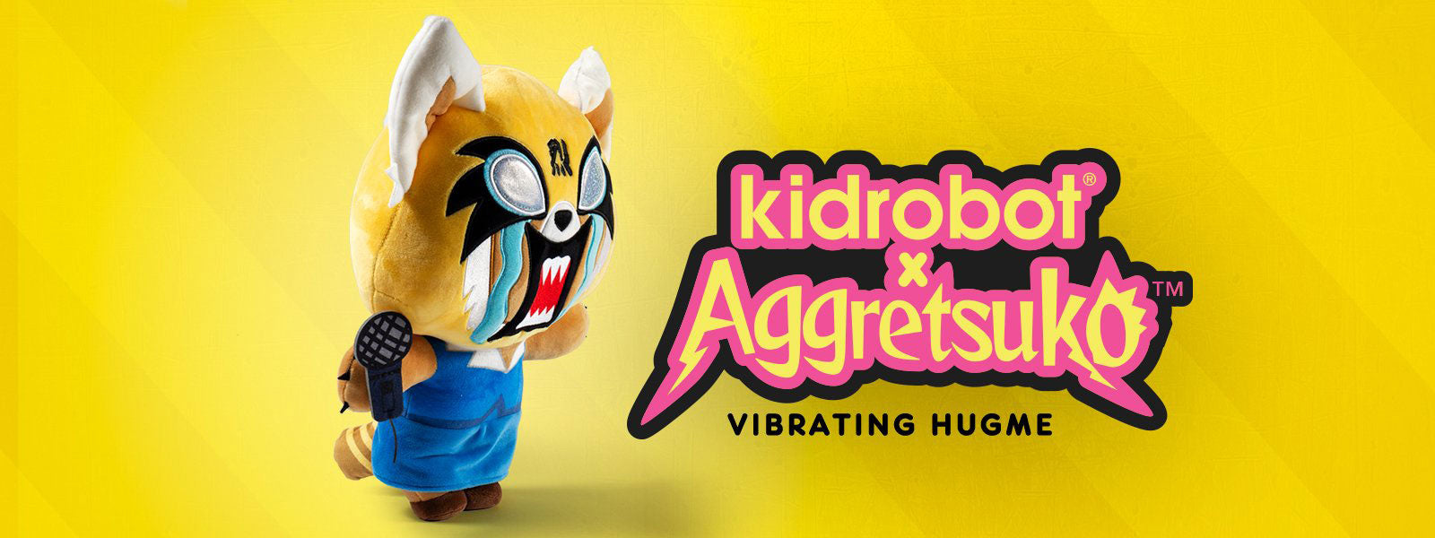 Kidrobot Aggretsuko Vibrating Hugme Plush Sanrio Netflix