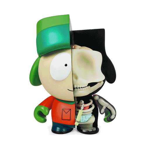 2023 CON EXCLUSIVE: South Park Anatomy Kyle 8" Vinyl Figure - Glow-in-the-Dark Edition (Limited Edition of 300) - Kidrobot