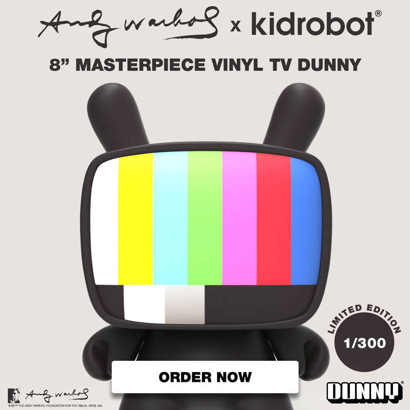 Andy Warhol 8 Inch Masterpiece Vinyl TV Dunny