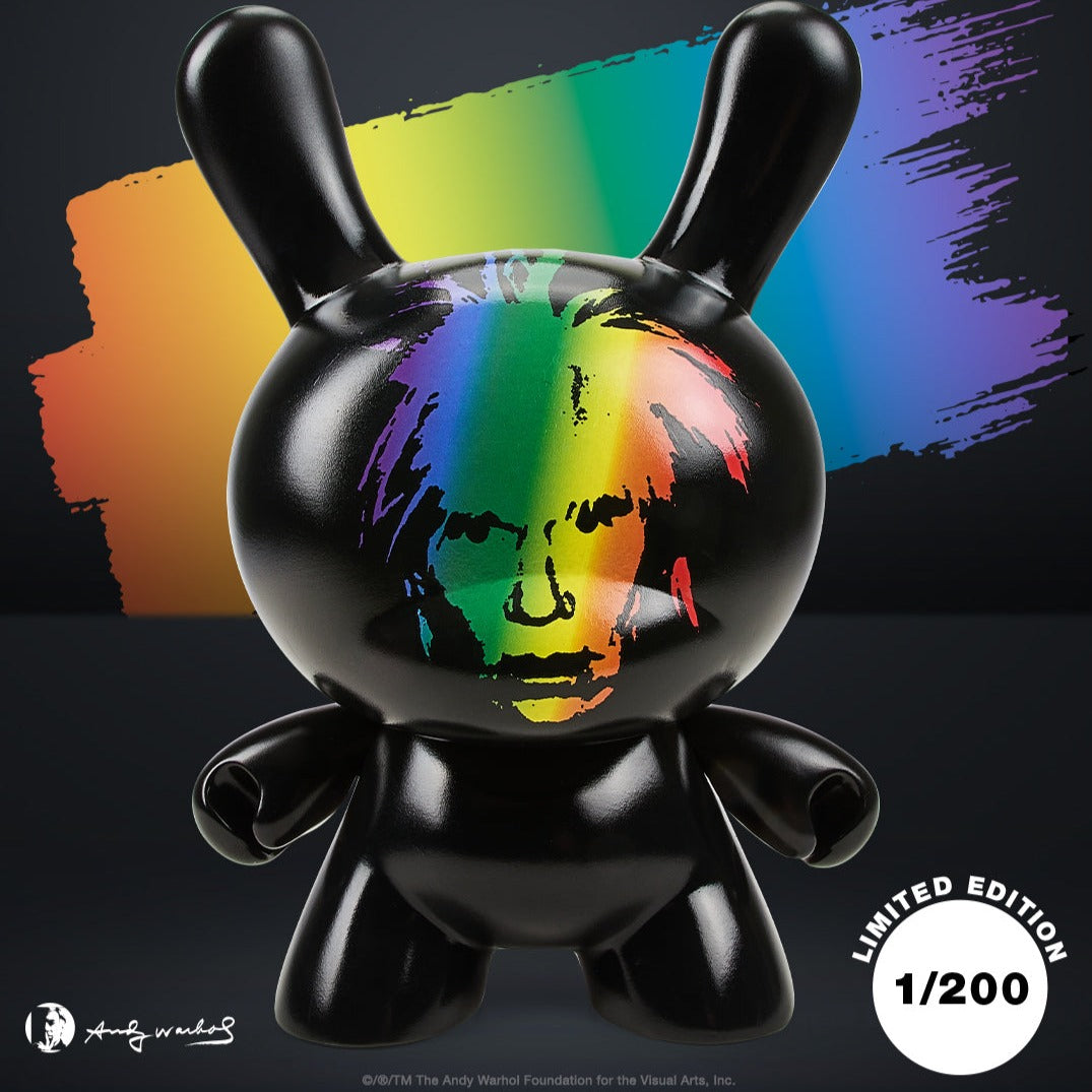 Andy Warhol Fright Wig Self-Portrait 8" Masterpiece Dunny Vinyl Figure - Pride Edition - Kidrobot