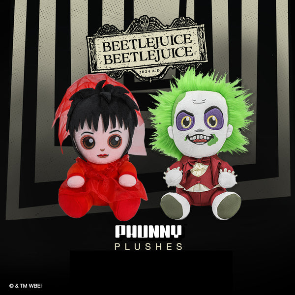 Beetlejuice & Lydia Deetz Wedding Phunny Plush Bundle | Kidrobot