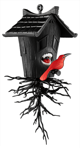 Kidrobot Black - Domestic Hunger Vinyl Art Piece by Blaine Fontana (Limited Edition of 200) (VAULT)