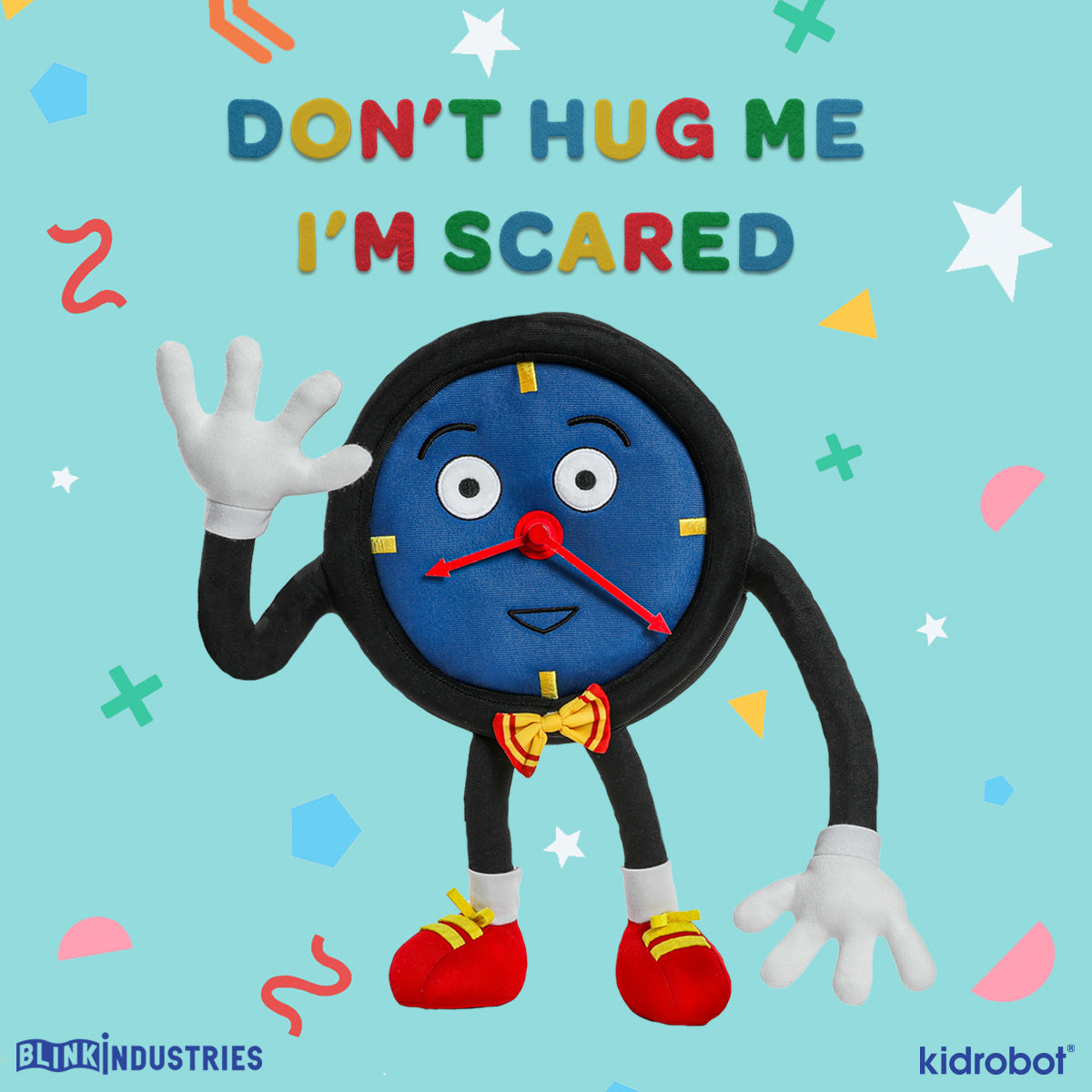 Don't Hug Me I'm Scared Plush Clock