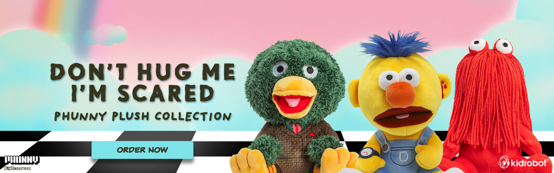 Don't Hug Me Im Scared Plush by Kidrobot