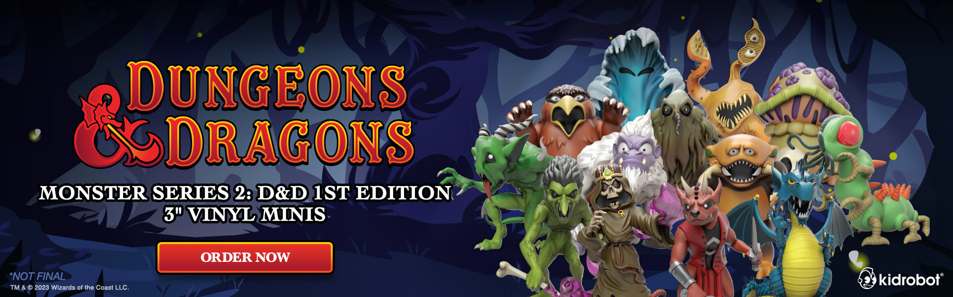 Dungeons & Dragons 3" Vinyl Minis - Monster Series 2: D&D 1st Edition (PRE-ORDER)