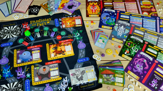 Horrible Adorables Familiars and Foes: A Spellbinding Cooperative Board Game - Game Table Layout