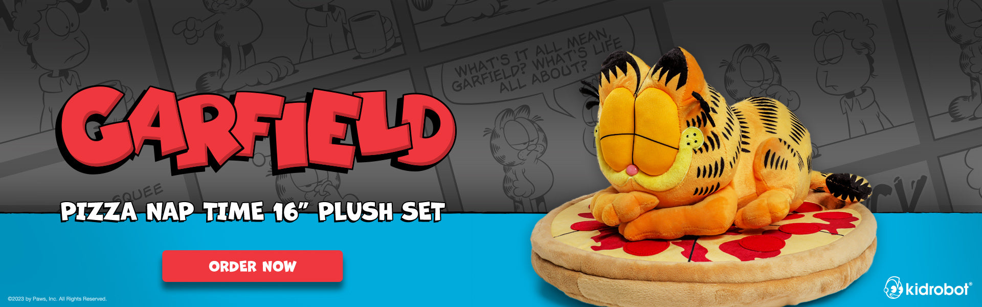 Garfield Pizza Nap Time 16” Plush Set (PRE-ORDER)