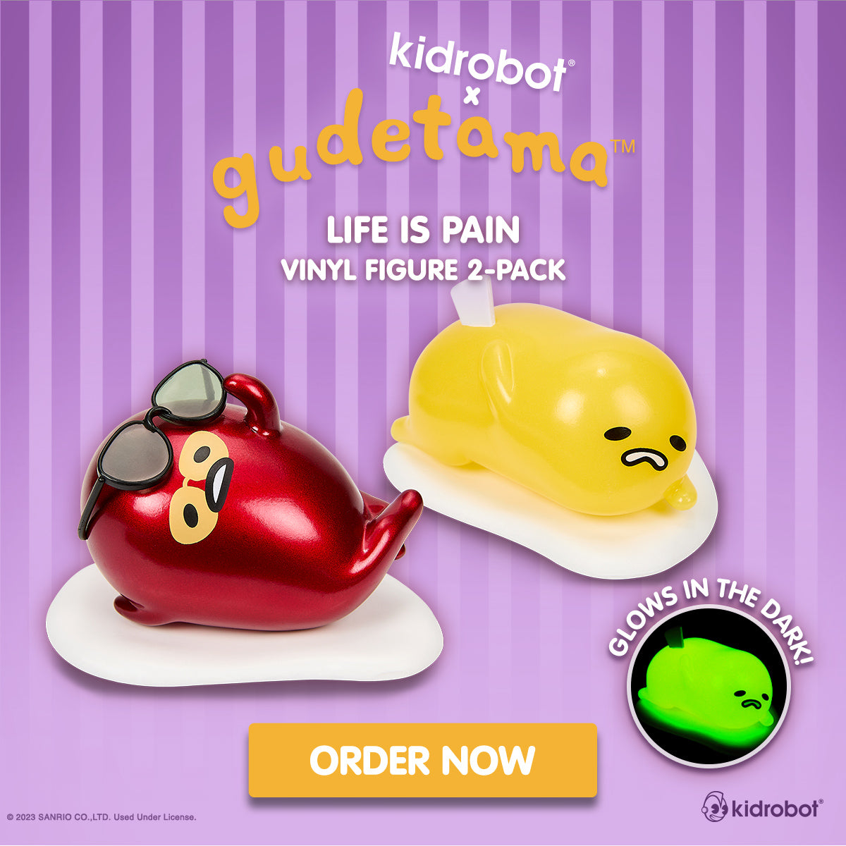 Gudetama Life is Pain Vinyl Figure 2-Pack