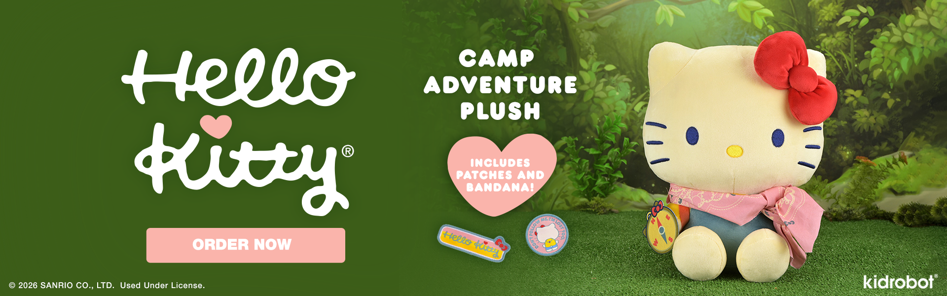Hello Kitty® Camp Adventure Plush - Kidrobot