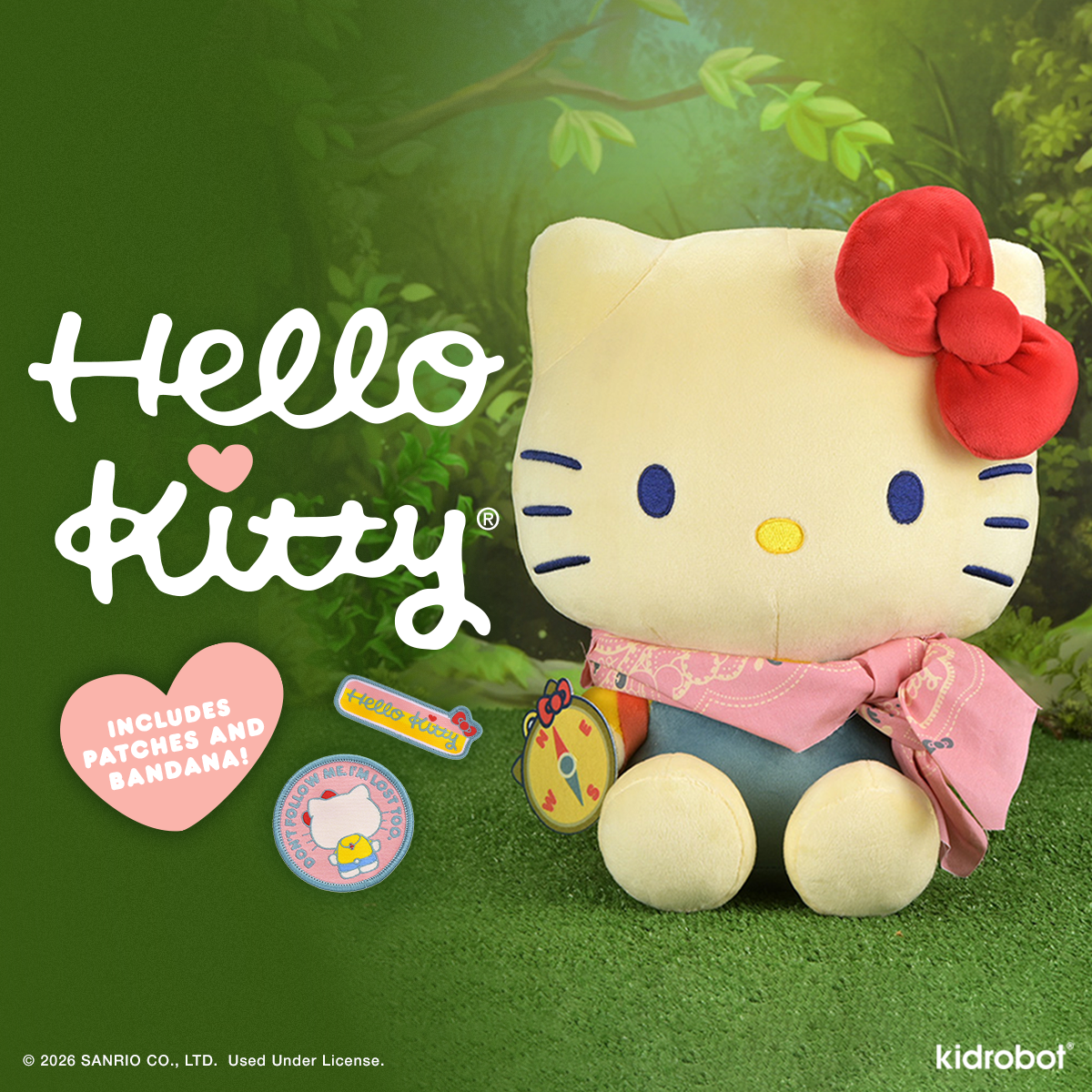 Hello Kitty® Camp Adventure Plush - Kidrobot