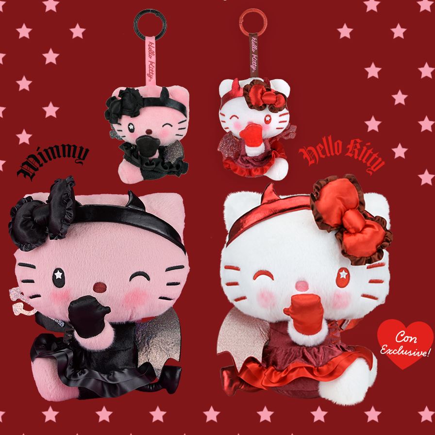 Hello Kitty Collection featuring Hello Kitty and Mimmy Plush