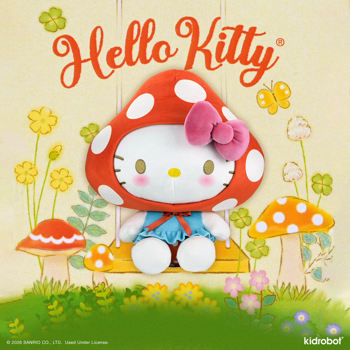 Hello Kitty® Mushroom Plush - Kidrobot
