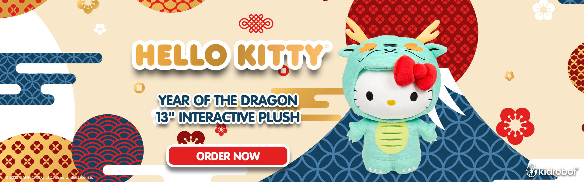 Hello Kitty® Chinese Zodiac Year of the Dragon 13" Interactive Plush