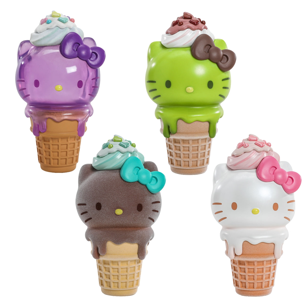 Hello Kitty® Ice Cream Cone Art Figure Bundle - Complete Collection (Limited Edition) - Kidrobot - Shop Collectible Art Toys and Plush at Kidrobot.com