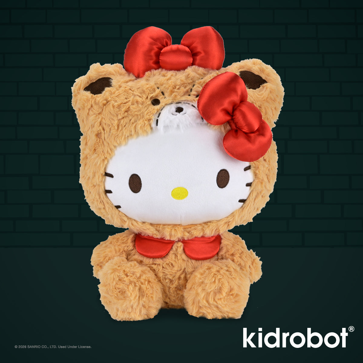 Sanrio Hello Kitty® Tiny Chum™ large plush toy with soft pink and white fabric, featuring Hello Kitty's iconic face and bow.