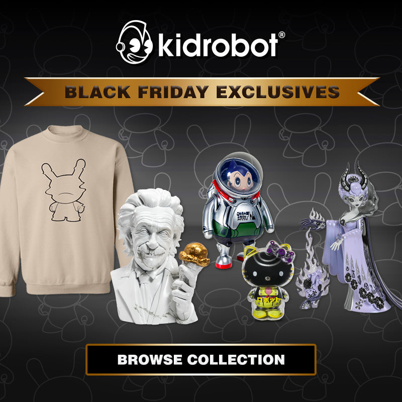 Kidrobot Black Friday Exclusives 2023 - Hello Kitty, Junko Mizuno, Astro Boy, Einstein and Apparel at Kidrobot.com