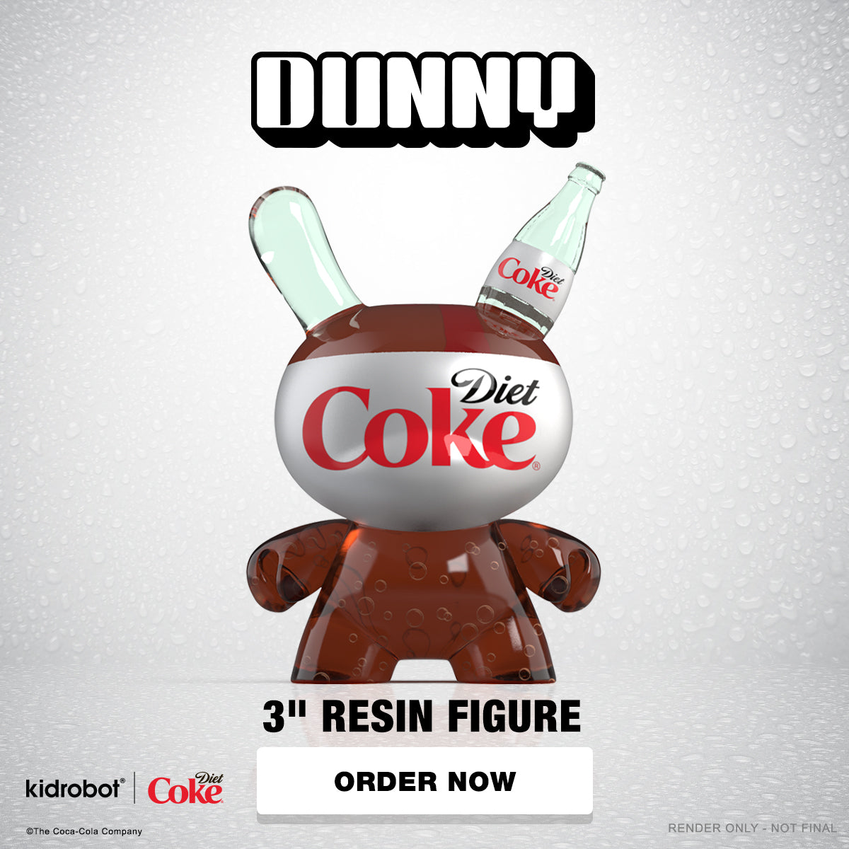 Kidrobot & Diet Coke® 8" Resin Dunny Art Figure - Kidrobot