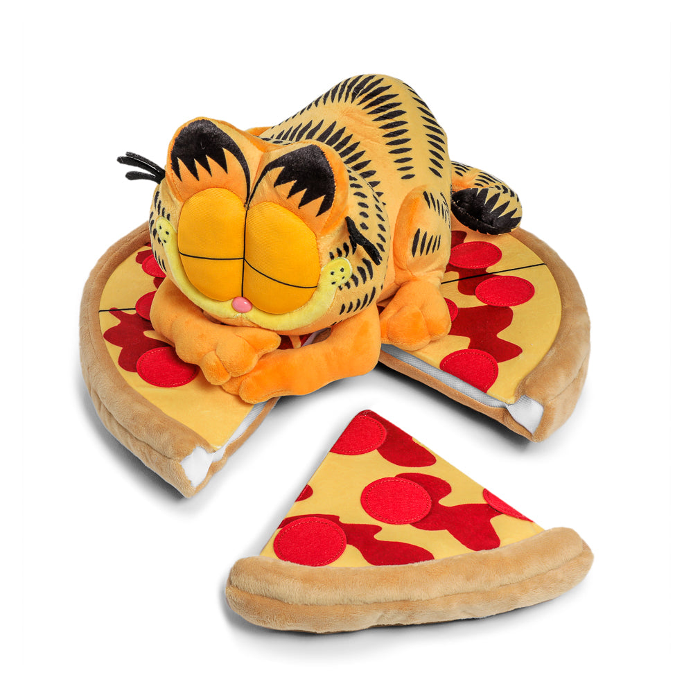 Garfield Pizza Nap Time 16” Plush Set (PRE-ORDER) - Kidrobot