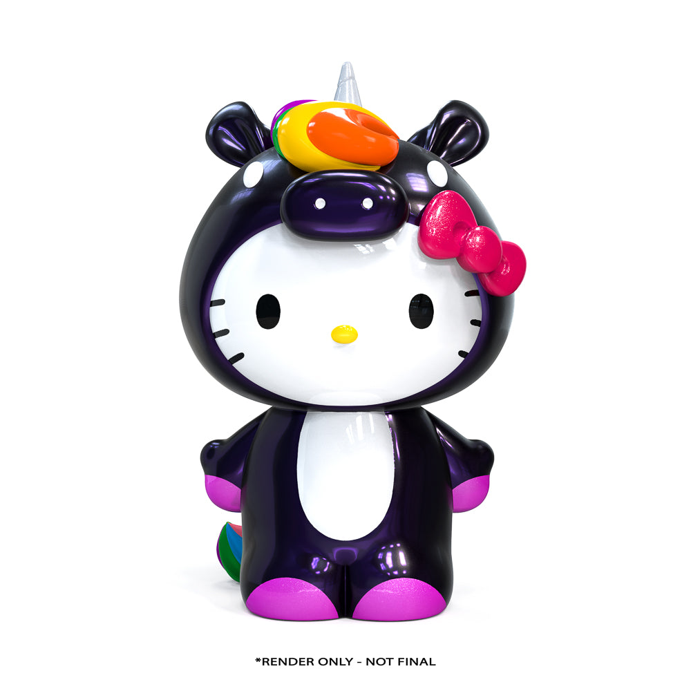 Hello Kitty® Midnight Rainbow Unicorn 36" Art Giant - Kidrobot