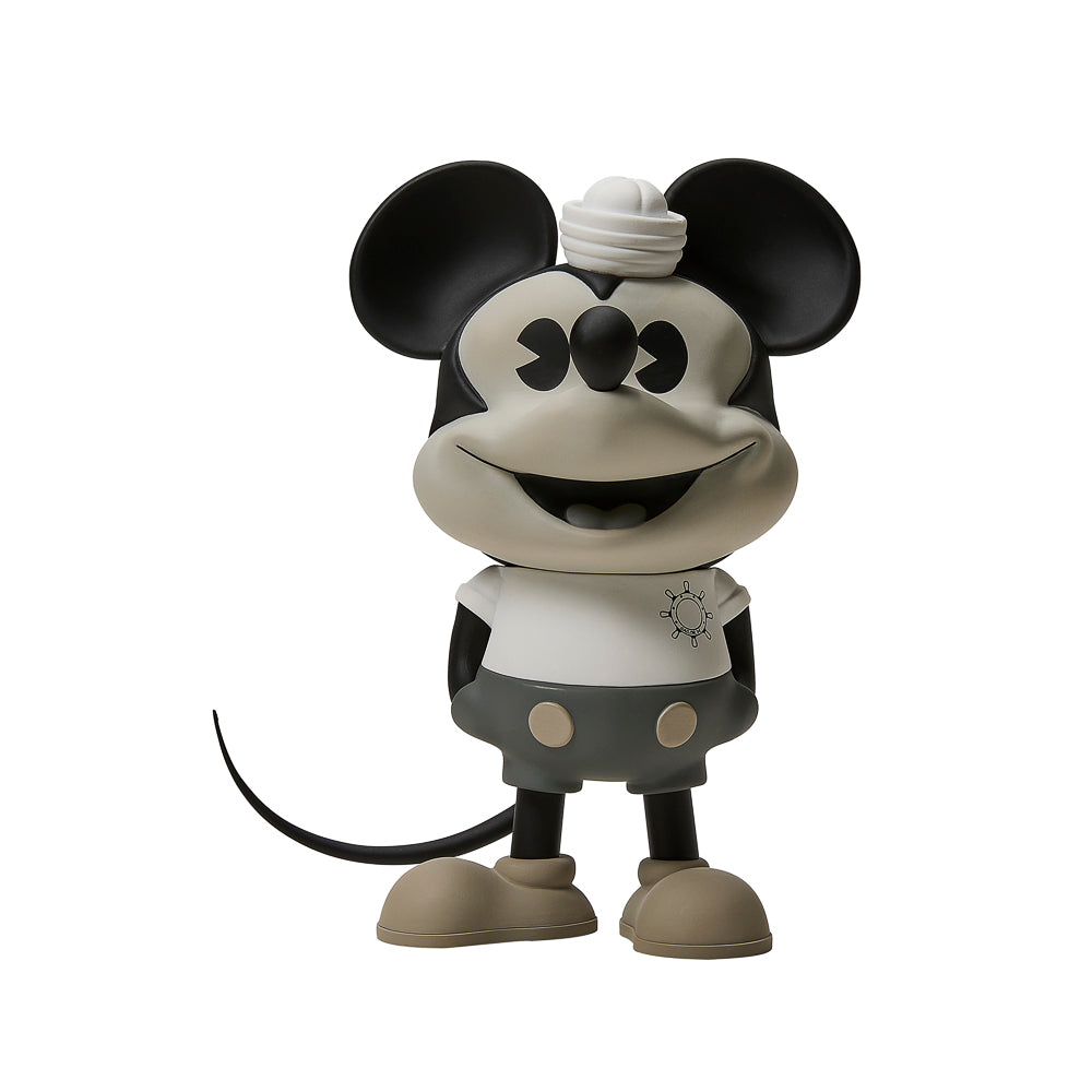 2023 CON EXCLUSIVE: Disney Mickey Mouse "Sailor M." Collectible Vinyl Figure by Pasa - Grayscale Edition - Kidrobot
