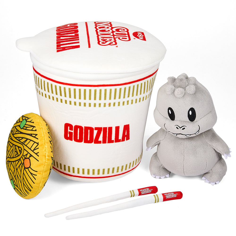 Nissin® x Godzilla - 10" Interactive Plush - Godzilla in Cup Noodles® - Kidrobot