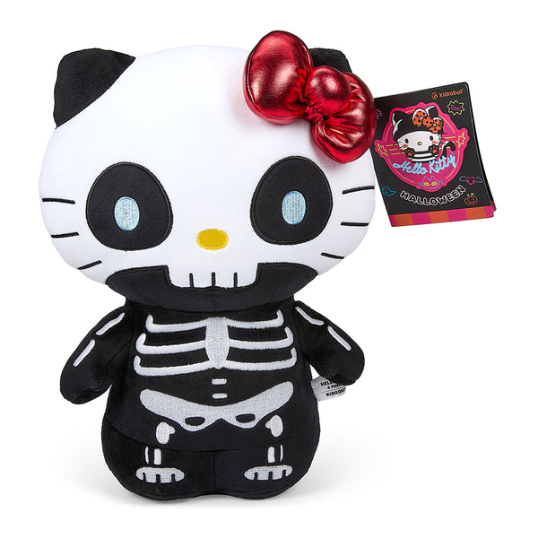 Hello Kitty® 13" Halloween Plush - Skelebones (Glow in the Dark) - Kidrobot
