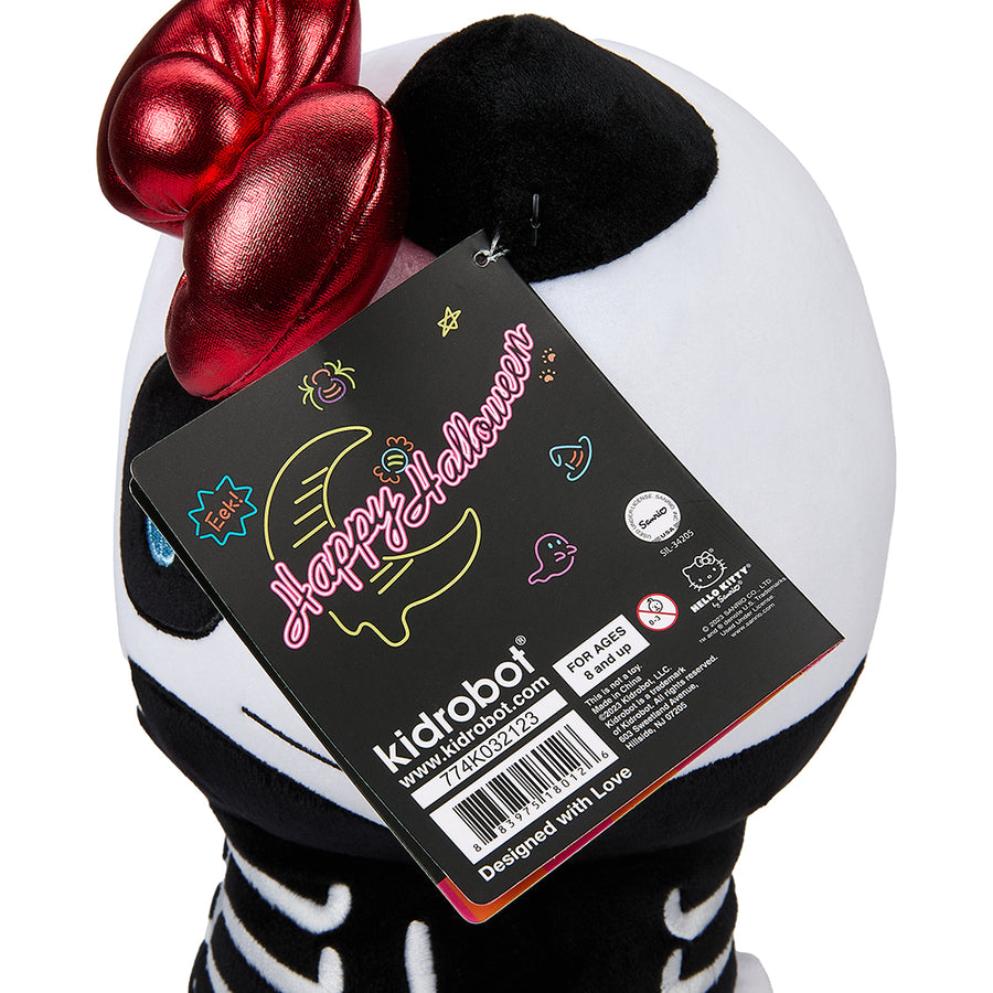 Hello Kitty® 13" Halloween Plush - Skelebones (Glow in the Dark) - Kidrobot