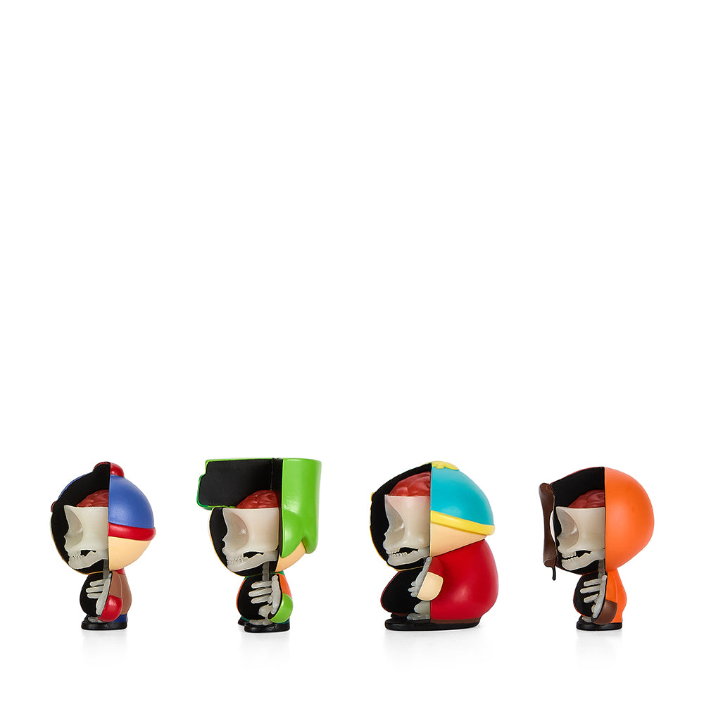 South Park Anatomy Boys 2" Vinyl Figure 4-Pack Glow-in-the-Dark Edition - Kidrobot