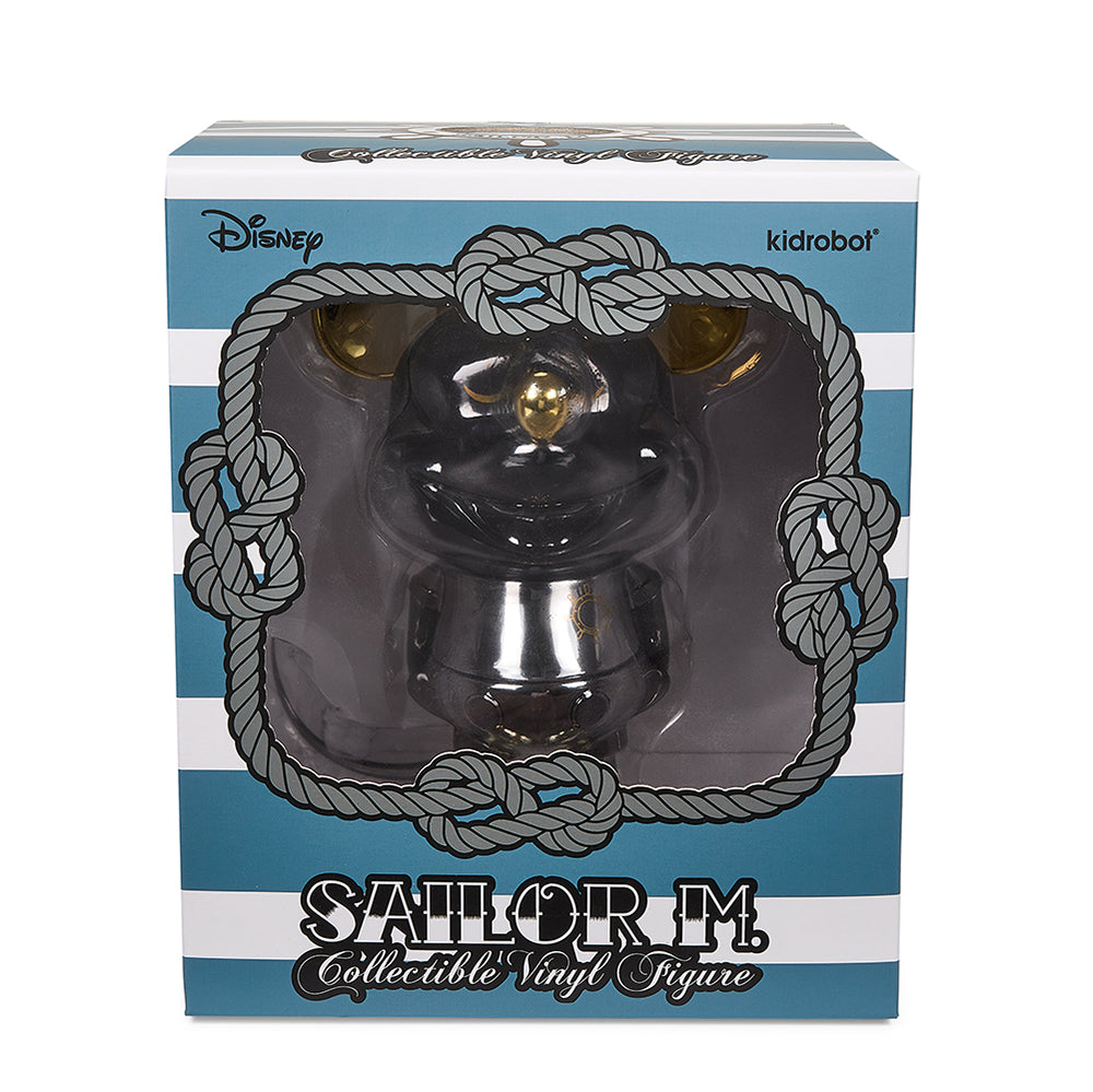 Disney Mickey Mouse "Sailor M." Collectible Vinyl Figure by Pasa - Exclusive Black and Gold Edition - Kidrobot