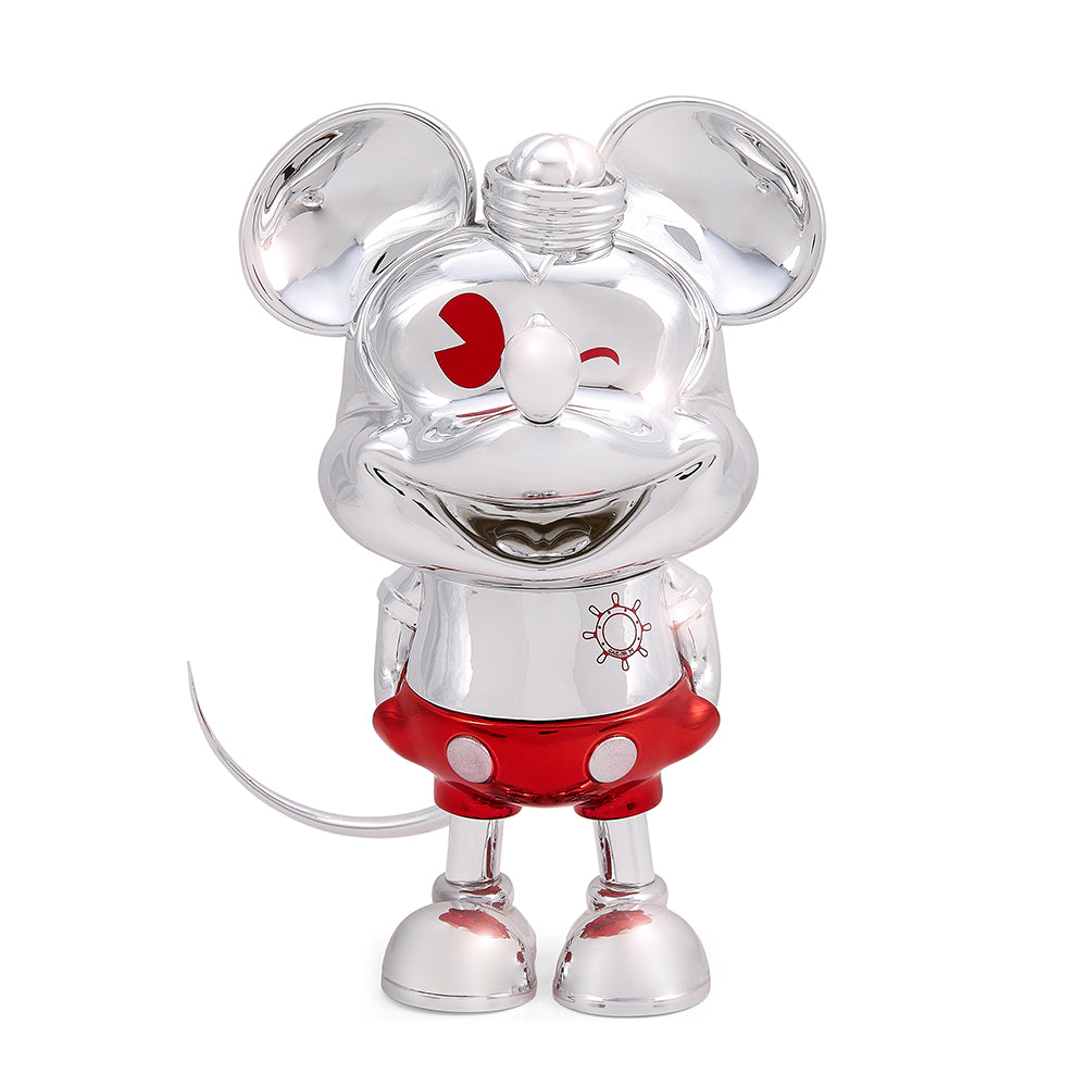 D100 Mickey Mouse "Sailor M." 8-inch Collectible Vinyl Figure by Pasa - Silver & Red Electroplate (Limited Edition of 500) (PRE-ORDER) - Kidrobot