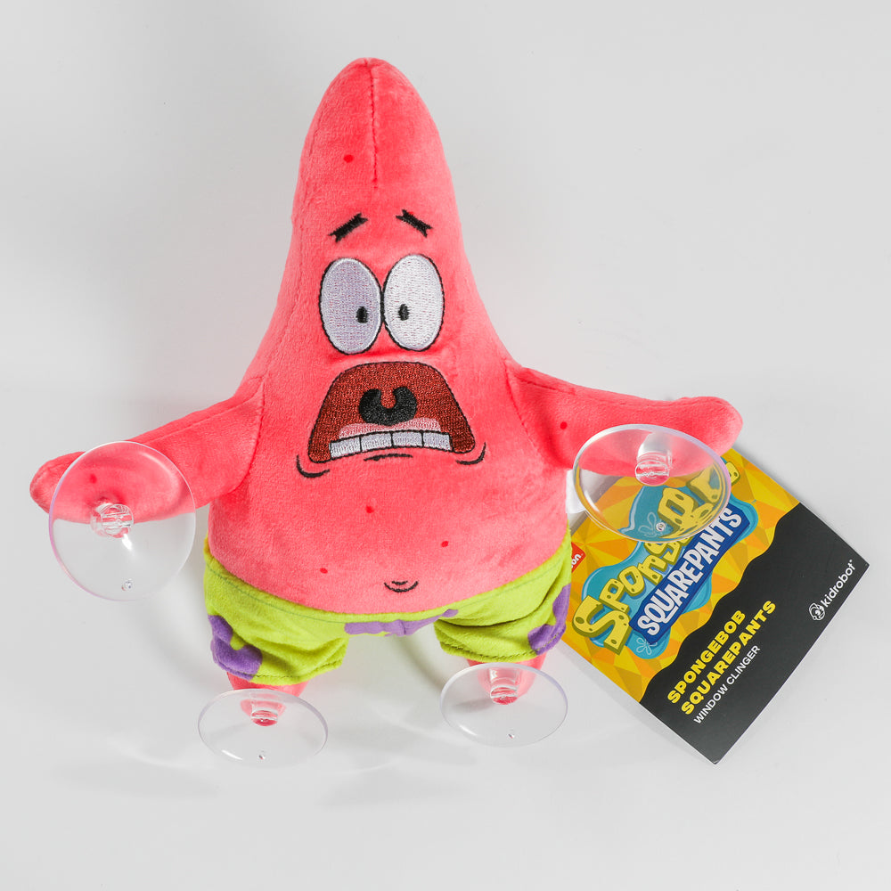 SpongeBob SquarePants - 8" Plush Window Clinger - Scared Patrick - Kidrobot