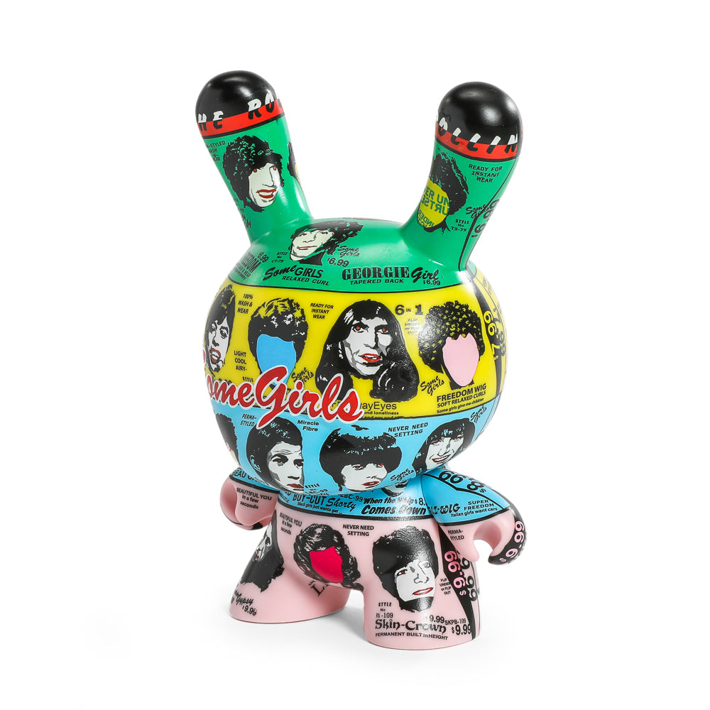 8-inch Dunny figure featuring The Rolling Stones Some Girls album art, part of the limited edition ICON collection.